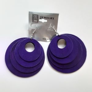 Plus One Jewelry Big Circle Wooden Earrings